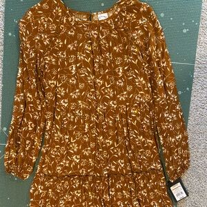 NWT long sleeve floral autumn dress